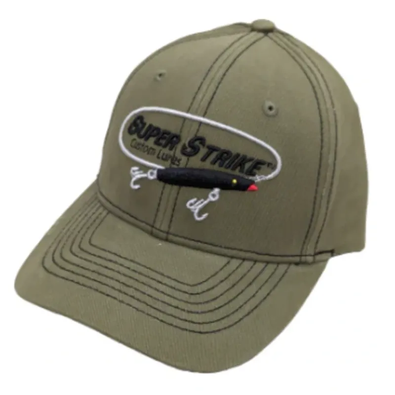 Super Strike Solid Hat Olive - Your Premium Fishing Gear Store Rods Lines Baits Accessories* Sale