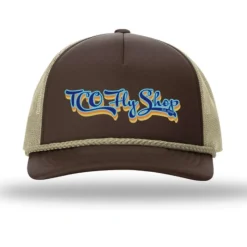 Fly Fishing^ TCO Fly Shop Hat Low Pro Foam Trucker - Retro Logo - Your Premium Fishing Gear Store Rods Lines Baits Accessories