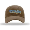 Fly Fishing^ TCO Fly Shop Hat Retro Logo - Garment Washed Twill Driftwood - Your Premium Fishing Gear Store Rods Lines Baits Accessories