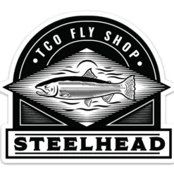 Fly Fishing^ TCO Fly Shop's Steelhead Sticker - Your Premium Fishing Gear Store Rods Lines Baits Accessories