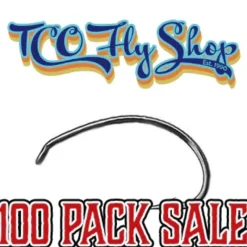 Fly Fishing^ TCO Fly Tying Hooks 100 Pack - SALE - Your Premium Fishing Gear Store Rods Lines Baits Accessories