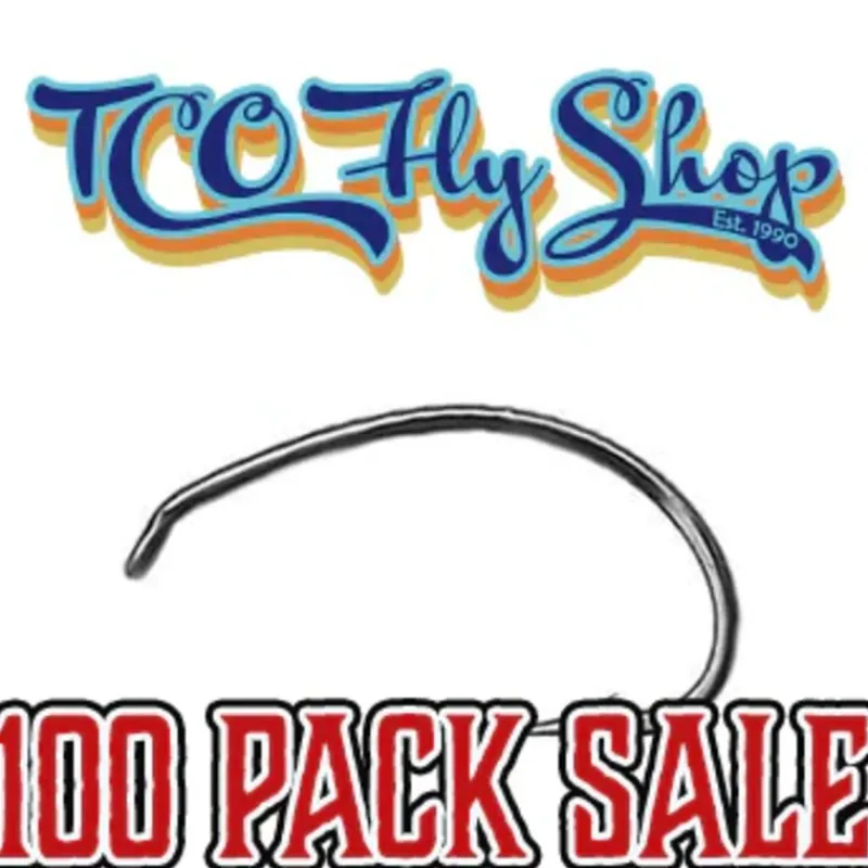 Fly Fishing^ TCO Fly Tying Hooks 100 Pack - SALE - Your Premium Fishing Gear Store Rods Lines Baits Accessories