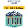 Fishing Line^ TCO Hand Tied Harvey Slack Leader 12' 5X - Your Premium Fishing Gear Store Rods Lines Baits Accessories
