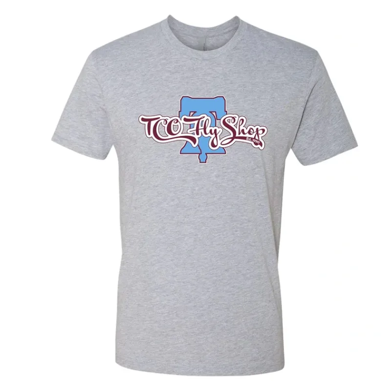 Fly Fishing^ TCO Logo T-Shirt - Retro Phillies Tee - Your Premium Fishing Gear Store Rods Lines Baits Accessories