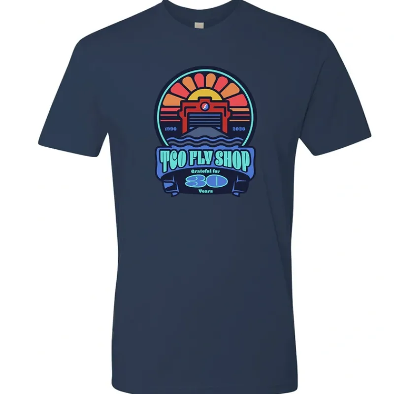 Fly Fishing^ TCO Logo T-Shirt 30th Anniversary Premium Tee Sale - Your Premium Fishing Gear Store Rods Lines Baits Accessories