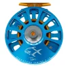 Fishing Line^ Tibor Signature Seris Reel 9-10 Custom Aqua Frame, Orange Hub, Graphite Drag Knob, Orange Reel Foot and Stop Nut, Permit Engraving - Your Premium Fishing Gear Store Rods Lines Baits Accessories