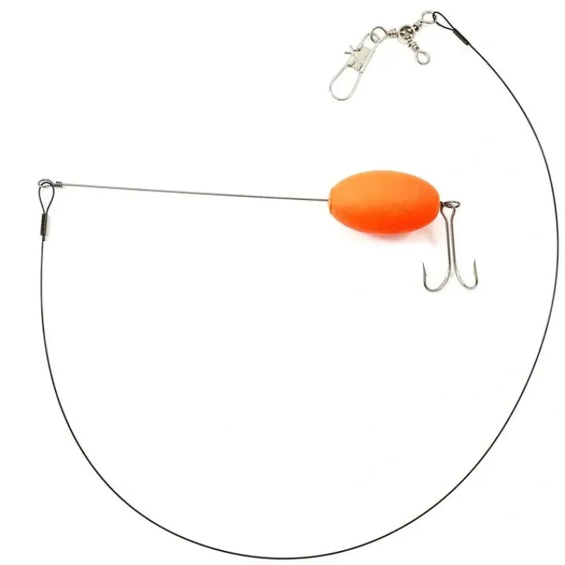 Bait^ Tide Rite Hand Tied Bluefish Rig Float, Mustad Mullet Hook, Chrome (R855) - Your Premium Fishing Gear Store Rods Lines Baits Accessories