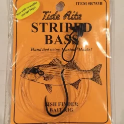 Bait^ Tide Rite Hand Tied Fish Finder Striped Bass Bait Rig, Black (R753B) - Your Premium Fishing Gear Store Rods Lines Baits Accessories