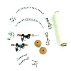 Fishing Line^ Tigress Economy Outrigger Single Rigging Kit, up to 15', White Nylon Braid - Your Premium Fishing Gear Store Rods Lines Baits Accessories