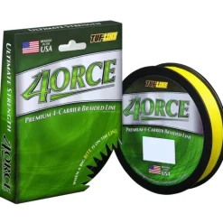 Fishing Line^ Tuf-Line 4ORCE Braided Line 4-Carrier, 50lb, 300yd - Your Premium Fishing Gear Store Rods Lines Baits Accessories