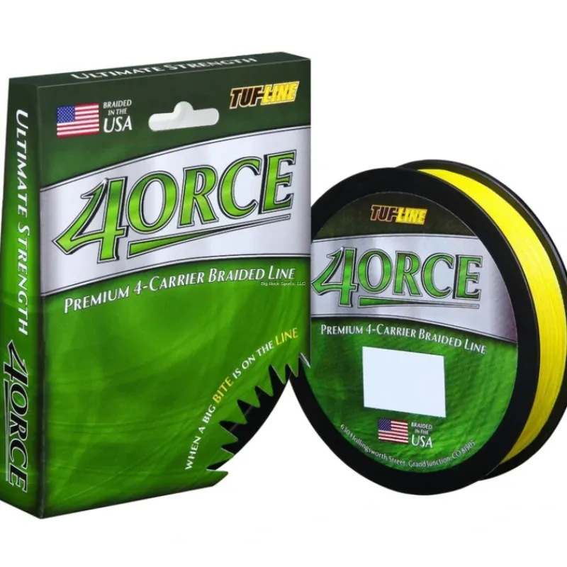 Fishing Line^ Tuf-Line 4ORCE Braided Line 4-Carrier, 50lb, 300yd - Your Premium Fishing Gear Store Rods Lines Baits Accessories
