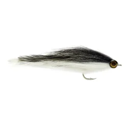 Fly Fishing^ Two Tone Brushy Black & White - Your Premium Fishing Gear Store Rods Lines Baits Accessories