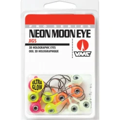 Bait^ VMC Neon Moon Eye Jig Glow Hook Kit Assorted - Your Premium Fishing Gear Store Rods Lines Baits Accessories