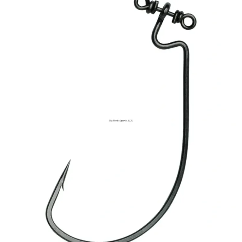 Fishing Line^ VMC Spinshot Hook, Wide Gap, Offset, Black, Size 2/0 - Your Premium Fishing Gear Store Rods Lines Baits Accessories