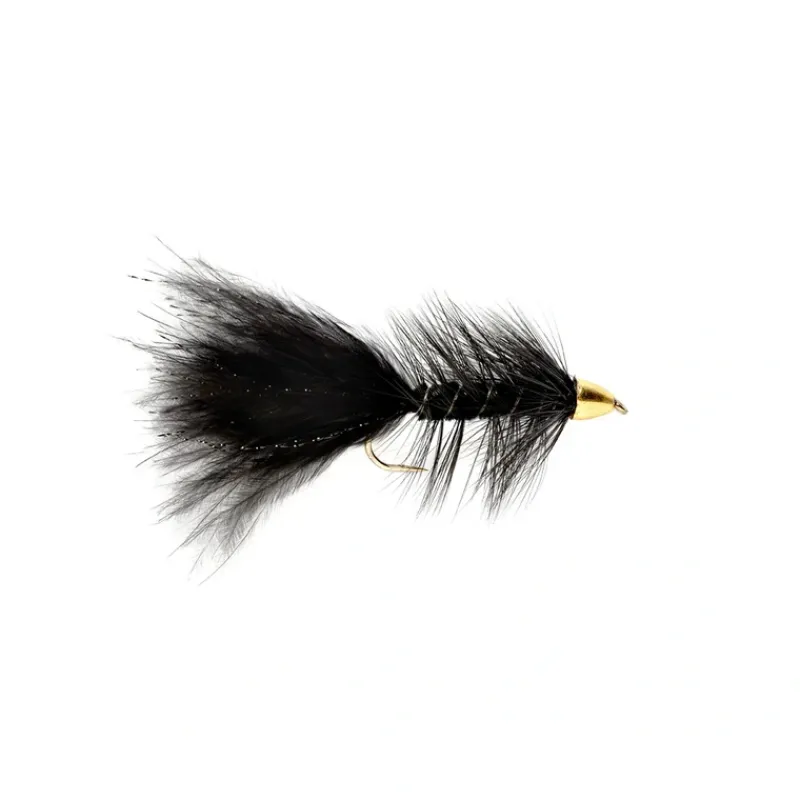 Fly Fishing^ Woolly Bugger Black (TCH) - Your Premium Fishing Gear Store Rods Lines Baits Accessories